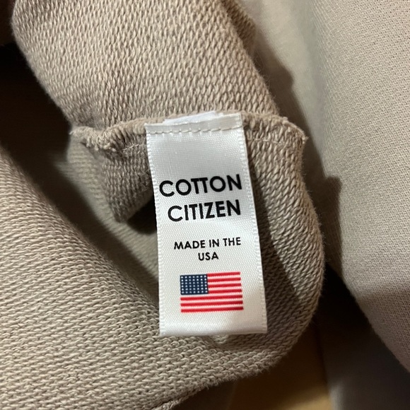 Cotton Citizen | Milan Crew Sweatshirt Cropped Mock Neck Cotton Terry Size S - Picture 10 of 11